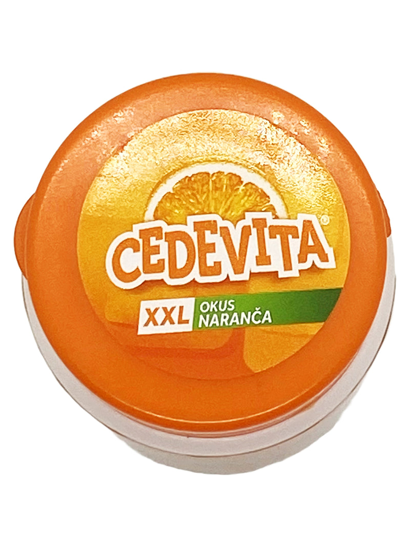 Afbeelding laden in Galerijviewer, Cedevita Multivitamine Gezonde en zoete gummy snoepjes met 9 essentiële vitamines in oranje glazen smaak - Een zak vol vitamines om het immuunsysteem te versterken - Verpakking van 15 gummy snoepjes 
