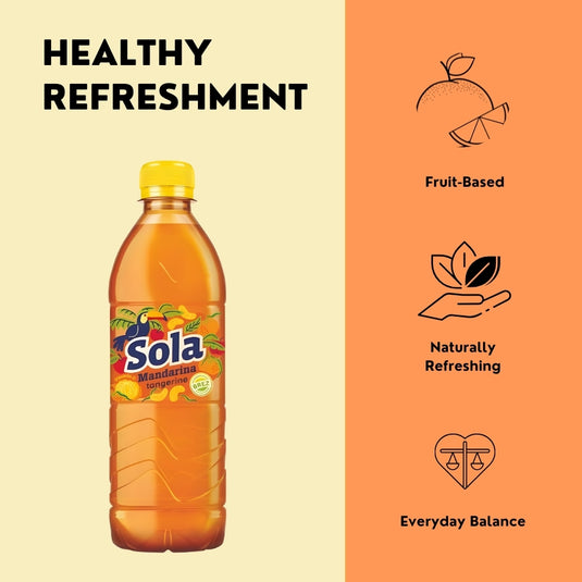 SOLA Mandarin 0.5L PET 12 Pack