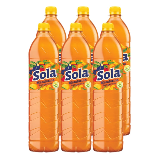SOLA Mandarin 1.5L PET 6 Pack