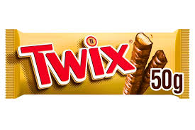 Twix Double Bar 32x50g Chocolate Bar Crunchy biscuit with delicate caramel covered in milk chocolate