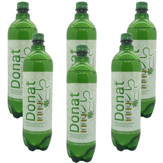 Rogaska Donat Mg Mineral Water with Deposit 1 Litre Bottle Pack of 6