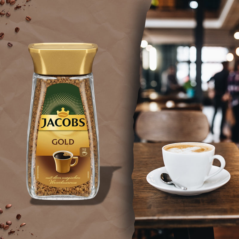 Afbeelding laden in Galerijviewer, Jacobs Gold Löslicher Kaffee, 6er Pack (6 x 200 g)
