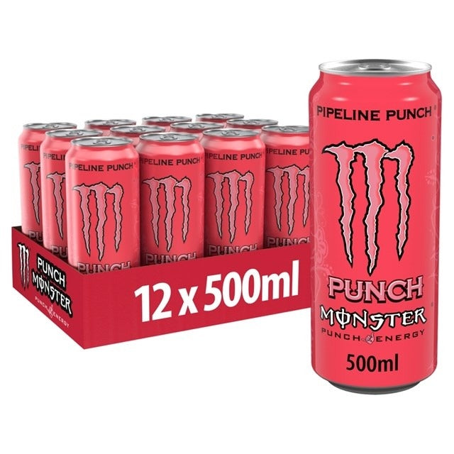 Afbeelding laden in Galerijviewer, MONSTER ENERGY Drink Pipeline Punch 50 CL - 12 blikken 
