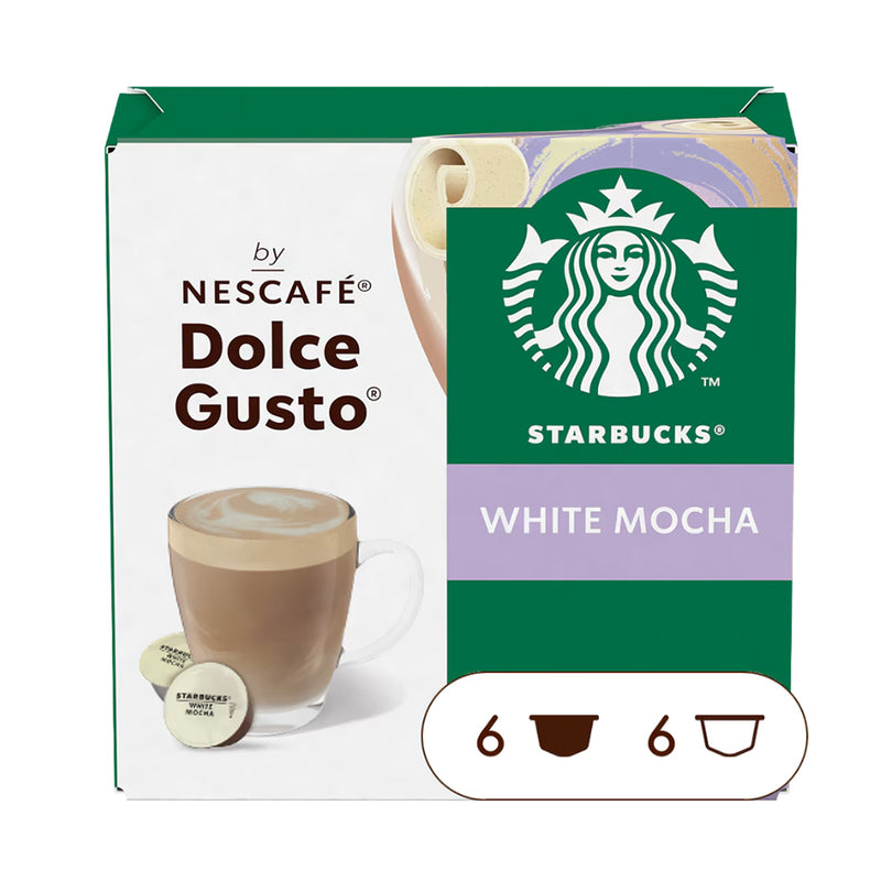 Load image into Gallery viewer, STARBUCKS® White Mocha DOLCE GUSTO BUNDLE - 36CAPS Indulgent and Rich
