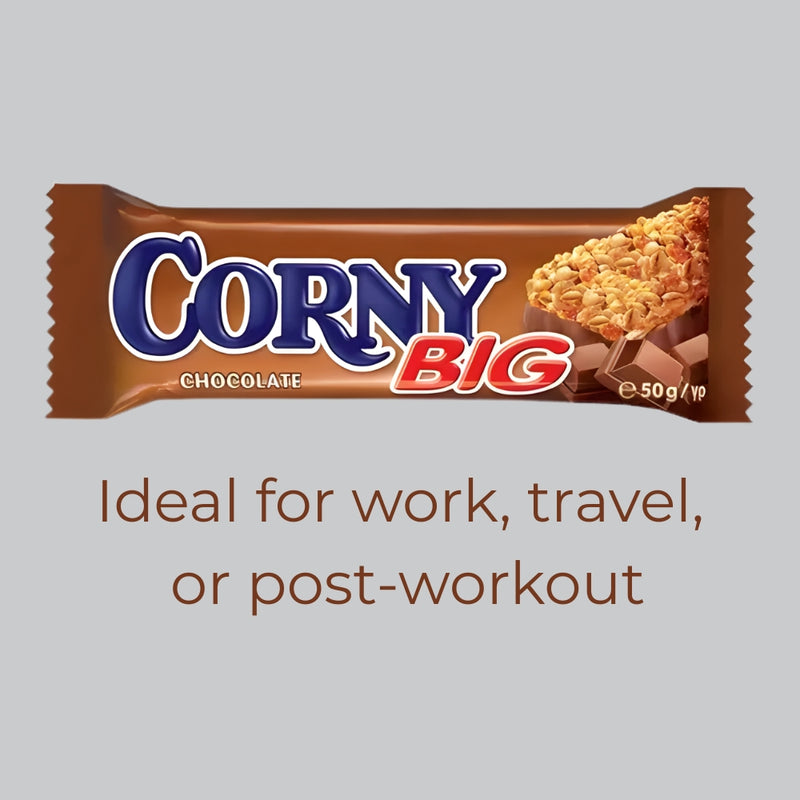 갤러리 뷰어에 이미지 로드, CORNY Big Milk Chocolate Cereal Bar 50 g (Pack of 24)
