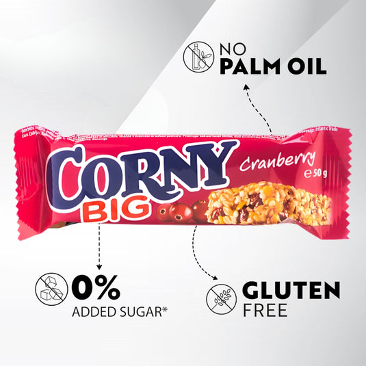 CORNY BIG Cranberry 50 g (Pack of 24)