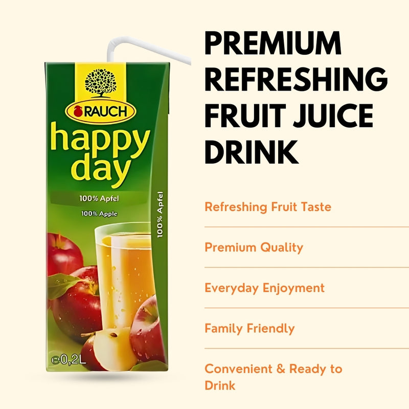 将图像加载到画廊查看器中，RAUCH 快乐苹果汁 100% – 0.2 升 – 27 瓶装
