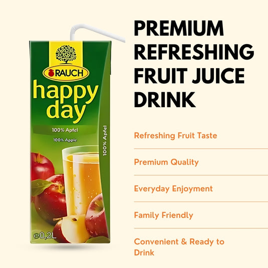 RAUCH 快乐苹果汁 100% – 0.2 升 – 27 瓶装