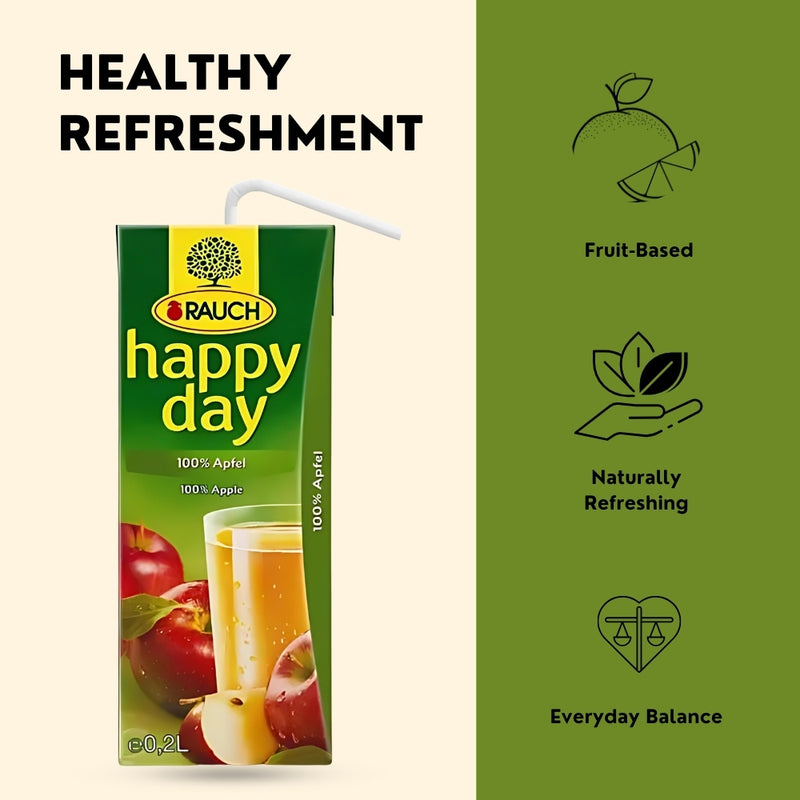 将图像加载到画廊查看器中，RAUCH 快乐苹果汁 100% – 0.2 升 – 27 瓶装
