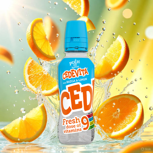 12 Bottles of Cedevita Fresh Vitamin Drink – Elderberry & Lemon Flavor | Refreshing & Enriched with 9 Vitamins
