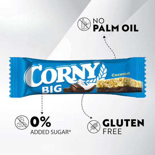 CORNY  Big Coconut Milk Chocolate 50 g - 24 Pack