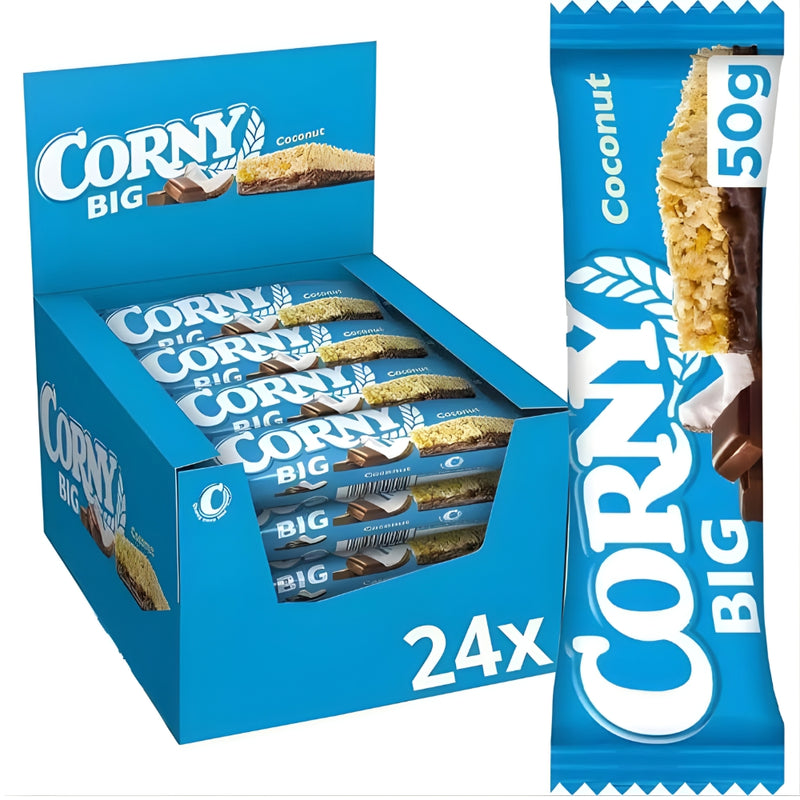 将图像加载到画廊查看器中，CORNY  Big Coconut Milk Chocolate 50 g - 24 Pack
