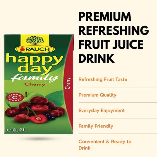 RAUCH Happy Day Cherry 35% Fruit Drink 27 x  0.2 L PET