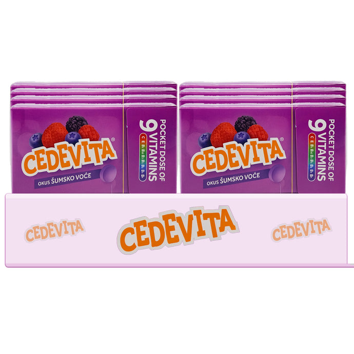 Pack of 8 Cedevita Multivitamin Healthy and Sweet Candies (Forest Fruits)