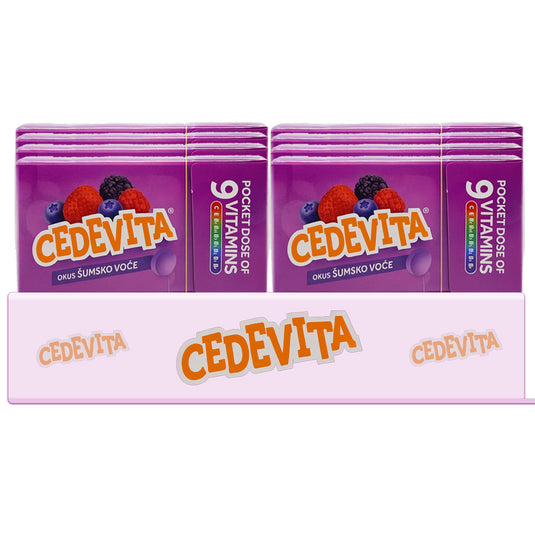 Pack of 8 Cedevita Multivitamin Healthy and Sweet Candies (Forest Fruits)