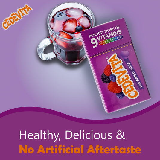 Pack of 8 Cedevita Multivitamin Healthy and Sweet Candies (Forest Fruits)