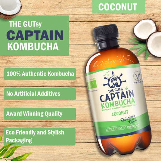 Captain Kombucha 椰子夏日海滩口味，12 x 400 毫升