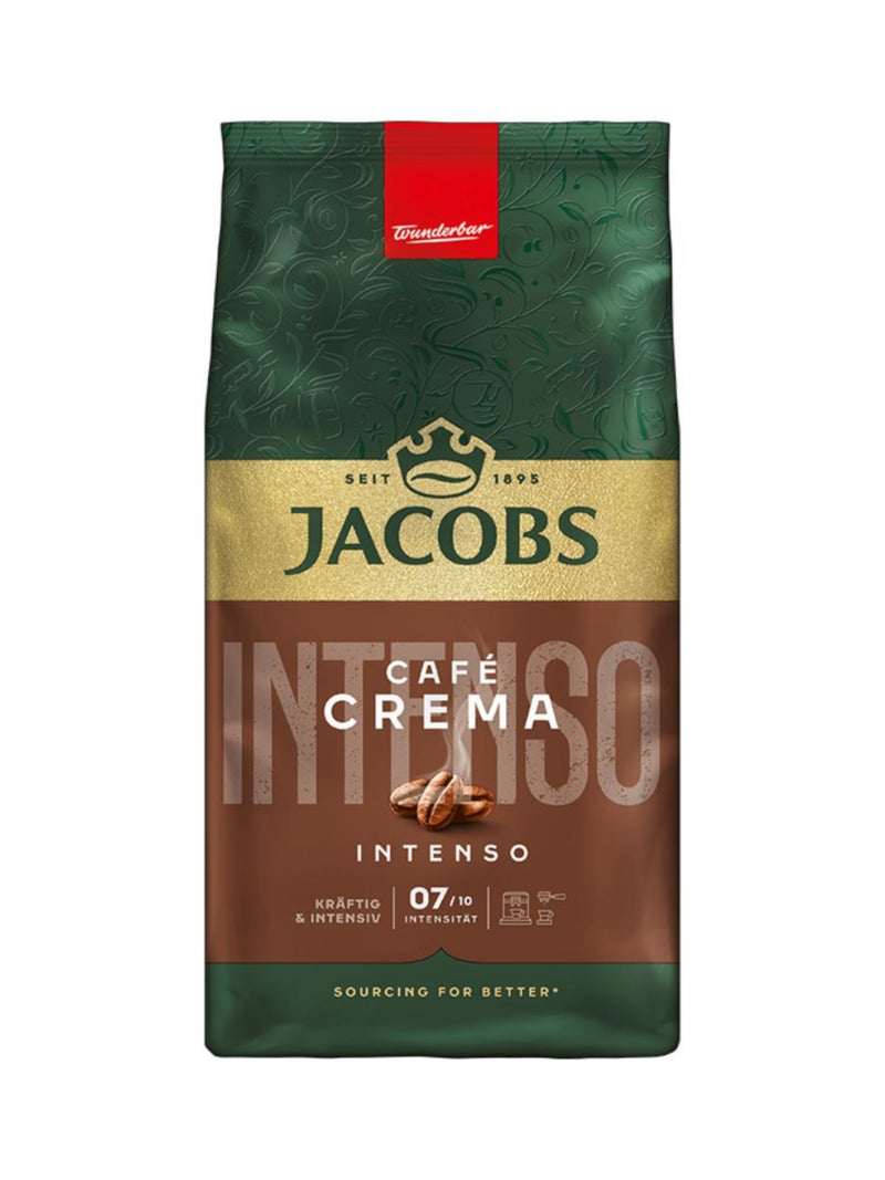 Load image into Gallery viewer, Jacobs Café Crema Intenso 1kg - Whole Bean Coffee - Dark - Roast Beans for Espresso, Latte &amp; Cappuccino
