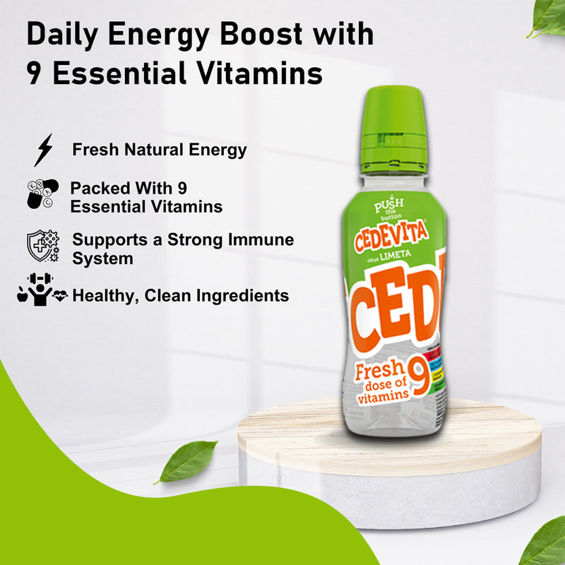 Load image into Gallery viewer, 12-Pack Cedevita Fresh Vitamin Drink (Lime)
