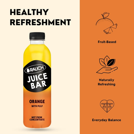 RAUCH Rauch Juice Bar Orange 0.8 L PET (6 Pack)