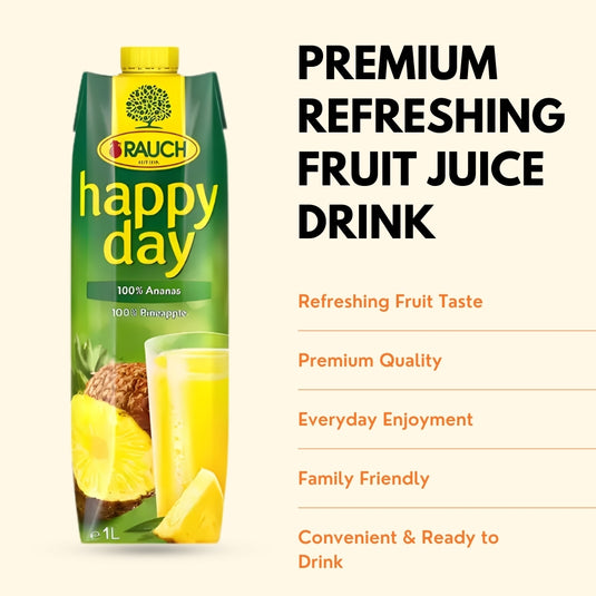 RAUCH Happy Day 100% Pineapple Juice 1 L PET