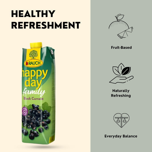 RAUCH Happy Day Blackcurrant 25% Juice Drink 1 L PET