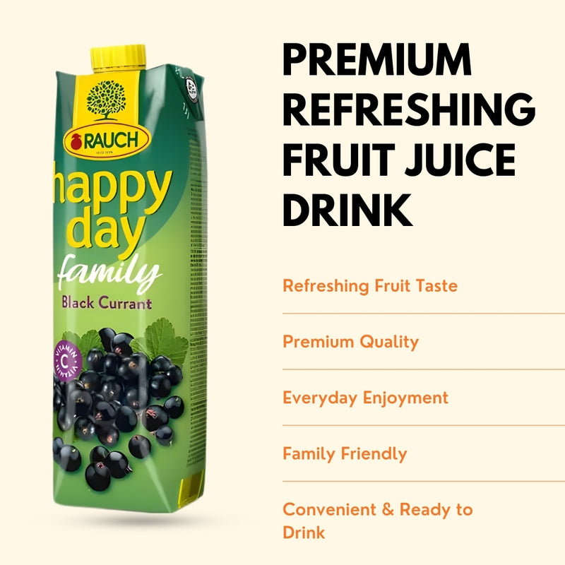 Load image into Gallery viewer, RAUCH Happy Day Blackcurrant 25% Juice Drink 1 L PET
