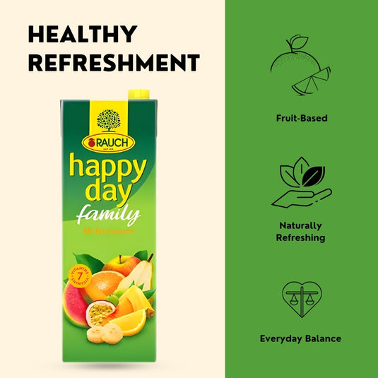 RAUCH Happy Day Multivitamin 35% Fruit Drink 1.5 L PET