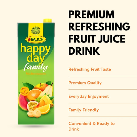 RAUCH Happy Day Multivitamin 35% Fruit Drink 1.5 L PET