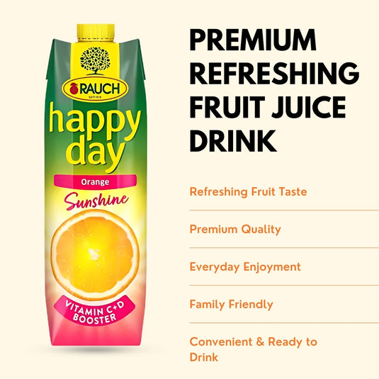 RAUCH Happy Day Sunshine Orange 25% Juice Drink 1.5 L PET