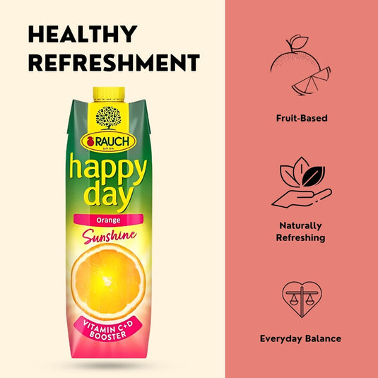 RAUCH Happy Day Sunshine Orange 25% Juice Drink 1.5 L PET
