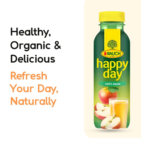 RAUCH Happy Day Apple 100% Juice 12 x  0.33 L PET