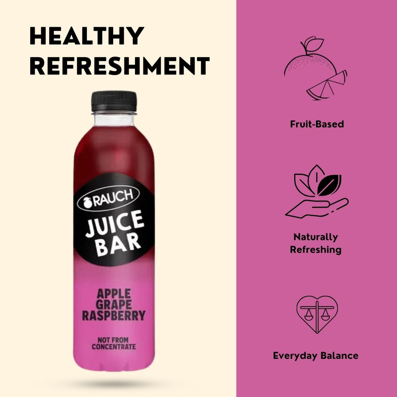 갤러리 뷰어에 이미지 로드, RAUCH Juice Bar Apple-Grape-Raspberry 6 x  0.8L PET
