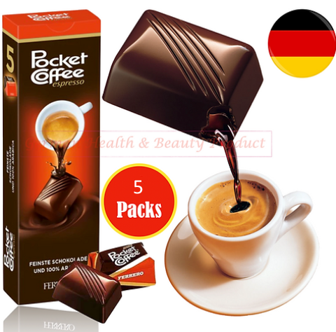 Pocket Coffee, 5 boxes by 5 candies = 25 pieces (312 gram)