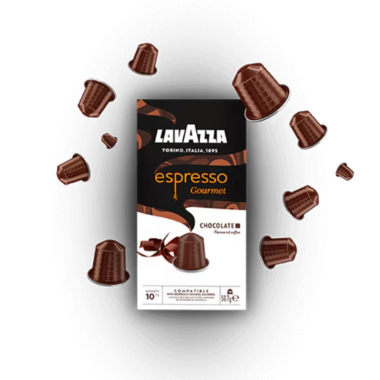 LAVAZZA NESPRESSO ESPRESSO CHOCOLATE. Master case 100 CAPS.