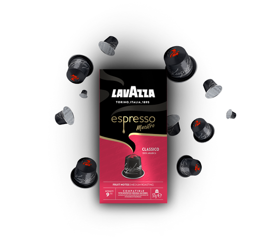 LAVAZZA NESPRESSO MAESTRO CLASSICO. Master case 100 caps.