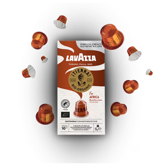 LAVAZZA NESPRESSO TIERRA AFRICA. Master case 100 CAPS.