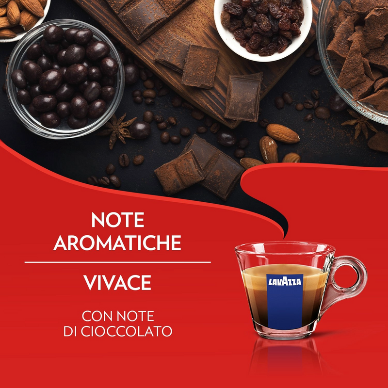 将图像加载到画廊查看器中，LAVAZZA NESPRESSO QUALITA ROSSA。主箱 100 个大写字母。
