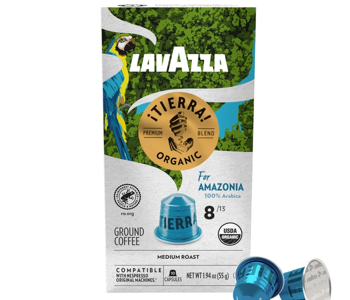 将图像加载到画廊查看器中，LAVAZZA NESPRESSO TIERRA 亚马逊。主箱 100 粒。 
