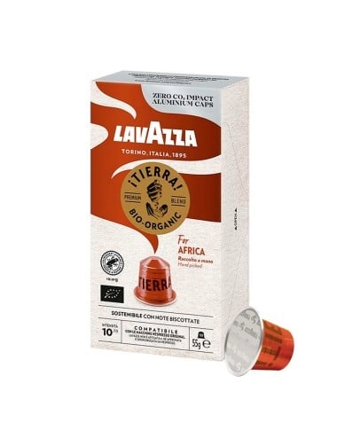 LAVAZZA NESPRESSO TIERRA AFRICA. Master case 100 CAPS.