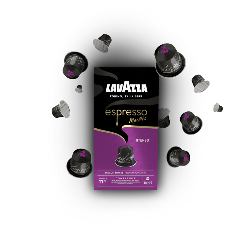 Load image into Gallery viewer, LAVAZZA NESPRESSO MAESTRO INTENSO. Master case 100 CAPS.
