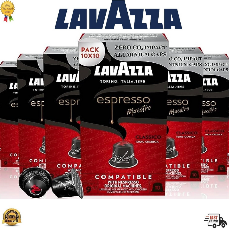 Load image into Gallery viewer, LAVAZZA NESPRESSO MAESTRO CLASSICO. Master case 100 caps.
