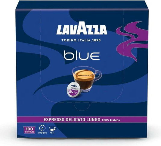 LAVAZZA 100 CAPS BLUE SYSTEM  - DELICATO LUNGO