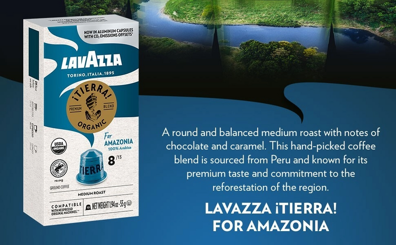 将图像加载到画廊查看器中，LAVAZZA NESPRESSO TIERRA 亚马逊。主箱 100 粒。 
