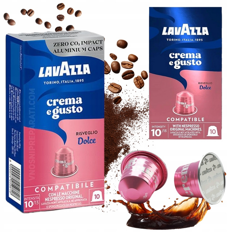 Load image into Gallery viewer, LAVAZZA NESPRESSO CREMA E GUSTO DOLCE. Master case 100 CAPS.
