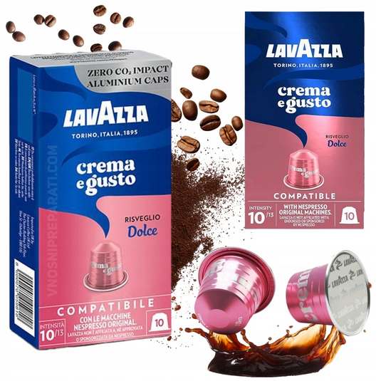 LAVAZZA NESPRESSO CREMA E GUSTO DOLCE. Master case 100 CAPS.