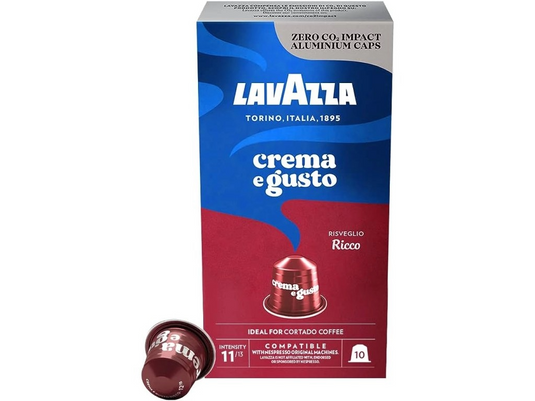 LAVAZZA NESPRESSO CREMA E GUSTO RICCO. Master case 100 CAPS.