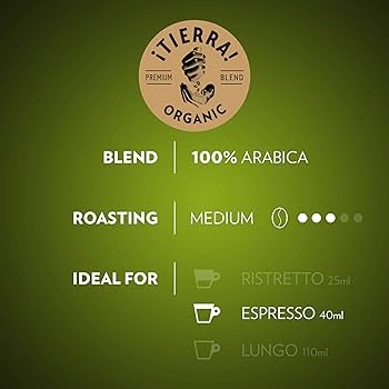 LAVAZZA NESPRESSO TIERRA FOR PLANET。大包装 100 粒装。
