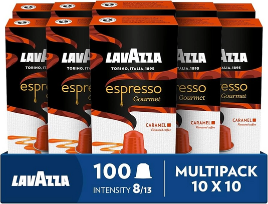 LAVAZZA NESPRESSO ESPRESSO CARAMEL. Master case 100 CAPS.