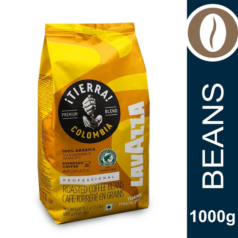 Load image into Gallery viewer, LAVAZZA 1KG TIERRA COLUMBIA ESPRESSO  - BEANS
